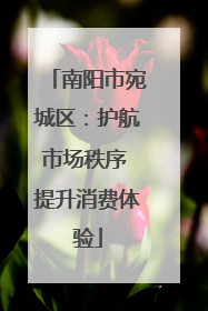 南阳市宛城区：护航市场秩序 提升消费体验