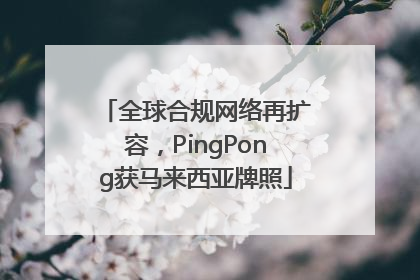 全球合规网络再扩容，PingPong获马来西亚牌照