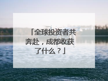 全球投资者共奔赴，成都收获了什么？