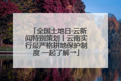 全国土地日·云新闻特别策划丨云南实行最严格耕地保护制度 一起了解→