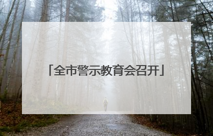 全市警示教育会召开