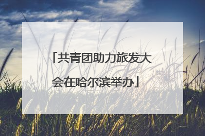 共青团助力旅发大会在哈尔滨举办