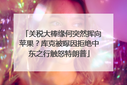 关税大棒缘何突然挥向苹果？库克被曝因拒绝中东之行触怒特朗普