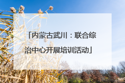内蒙古武川：联合综治中心开展培训活动