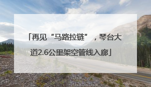 再见“马路拉链”，琴台大道2.6公里架空管线入廊