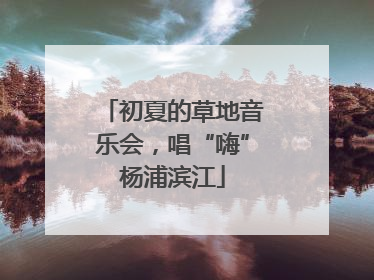 初夏的草地音乐会，唱“嗨”杨浦滨江