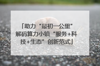 助力“最初一公里” 解码算力小镇“服务+科技+生态”创新范式