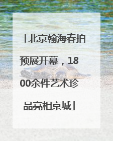 北京翰海春拍预展开幕，1800余件艺术珍品亮相京城
