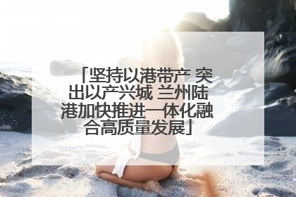 坚持以港带产 突出以产兴城 兰州陆港加快推进一体化融合高质量发展