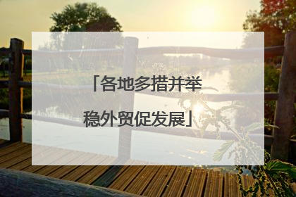 各地多措并举稳外贸促发展