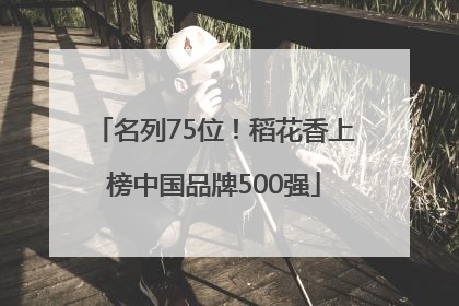 名列75位！稻花香上榜中国品牌500强