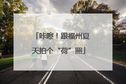 咔嚓！跟福州夏天拍个“荷”照