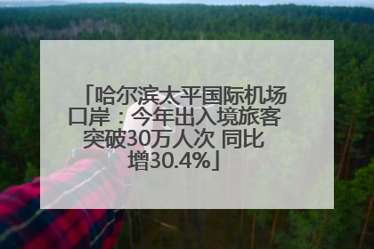 哈尔滨太平国际机场口岸：今年出入境旅客突破30万人次 同比增30.4%