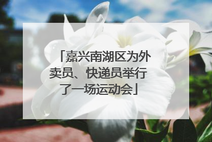 嘉兴南湖区为外卖员、快递员举行了一场运动会