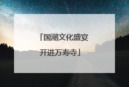 国潮文化盛宴开进万寿寺