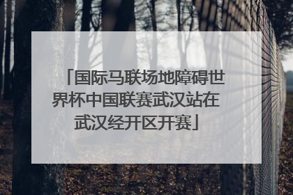 国际马联场地障碍世界杯中国联赛武汉站在武汉经开区开赛