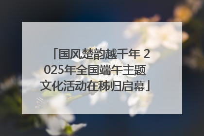 国风楚韵越千年 2025年全国端午主题文化活动在秭归启幕