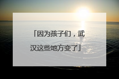 因为孩子们，武汉这些地方变了