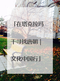 在塔克拉玛干寻找唐朝｜文化中国行