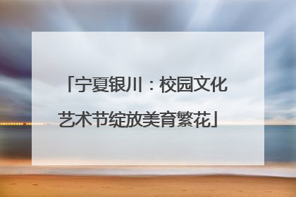宁夏银川：校园文化艺术节绽放美育繁花