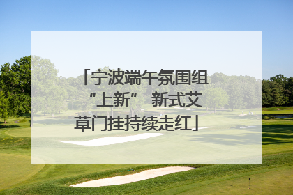 宁波端午氛围组“上新” 新式艾草门挂持续走红
