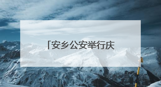 安乡公安举行庆“七一”升国旗仪式暨表彰大会