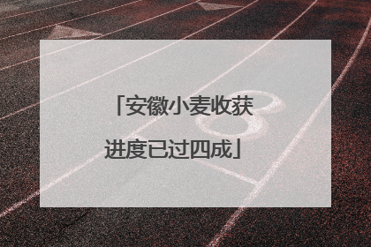 安徽小麦收获进度已过四成