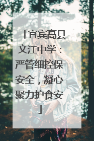 宜宾高县文江中学：严管细控保安全，凝心聚力护食安