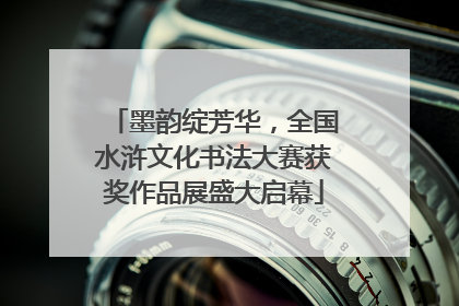 墨韵绽芳华，全国水浒文化书法大赛获奖作品展盛大启幕