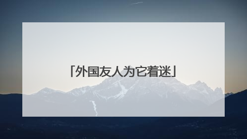 外国友人为它着迷