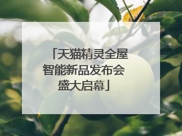 天猫精灵全屋智能新品发布会盛大启幕