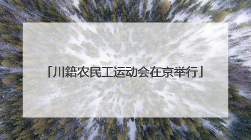 川籍农民工运动会在京举行