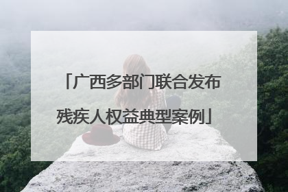 广西多部门联合发布残疾人权益典型案例