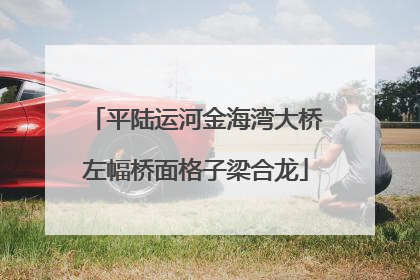 平陆运河金海湾大桥左幅桥面格子梁合龙