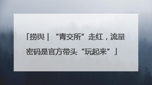 捞舆｜“青交所”走红，流量密码是官方带头“玩起来”