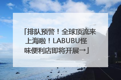 排队预警！全球顶流来上海啦！LABUBU怪味便利店即将开展→