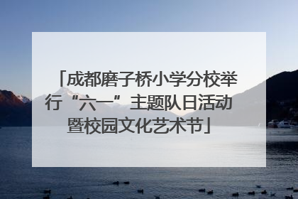 成都磨子桥小学分校举行“六一”主题队日活动暨校园文化艺术节