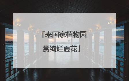 来国家植物园 赏绚烂夏花