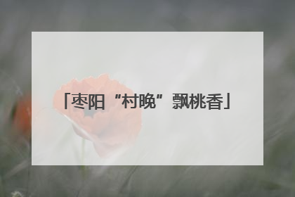 枣阳“村晚”飘桃香