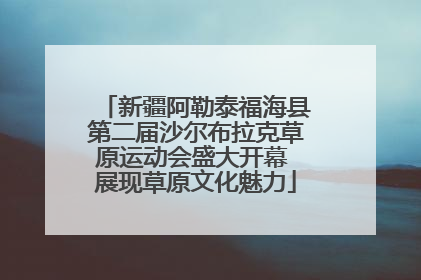 新疆阿勒泰福海县第二届沙尔布拉克草原运动会盛大开幕 展现草原文化魅力