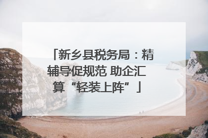 新乡县税务局：精辅导促规范 助企汇算“轻装上阵”