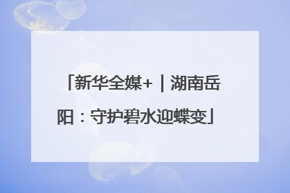 新华全媒+|湖南岳阳:守护碧水迎蝶变