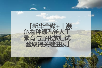新华全媒+丨濒危物种绿孔雀人工繁育与野化放归试验取得关键进展