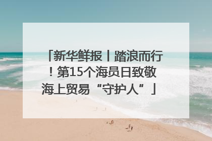 新华鲜报丨踏浪而行！第15个海员日致敬海上贸易“守护人”