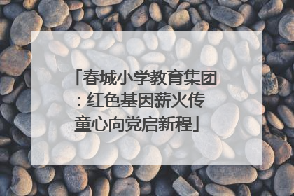 春城小学教育集团：红色基因薪火传 童心向党启新程