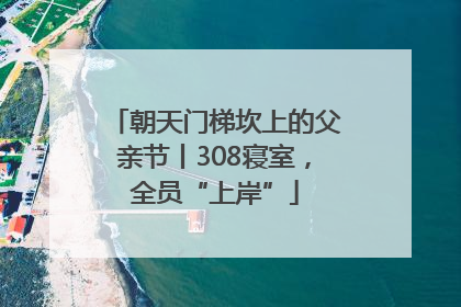 朝天门梯坎上的父亲节丨308寝室，全员“上岸”