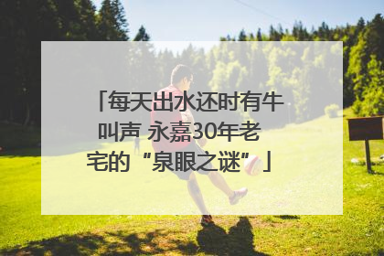 每天出水还时有牛叫声 永嘉30年老宅的“泉眼之谜”
