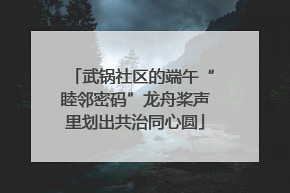 武锅社区的端午“睦邻密码”龙舟桨声里划出共治同心圆