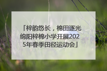 梓韵悠长，棉田逐光 绵阳梓棉小学开展2025年春季田径运动会