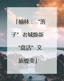 榆林：“落子”老城焕新 “盘活”文旅蝶变